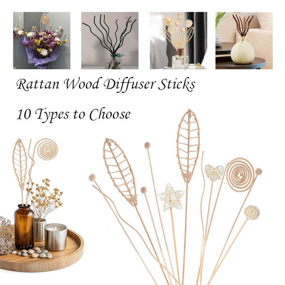 Home Fragrance London - 5/15 шт. длинные волнистые тростниковые диффузоры