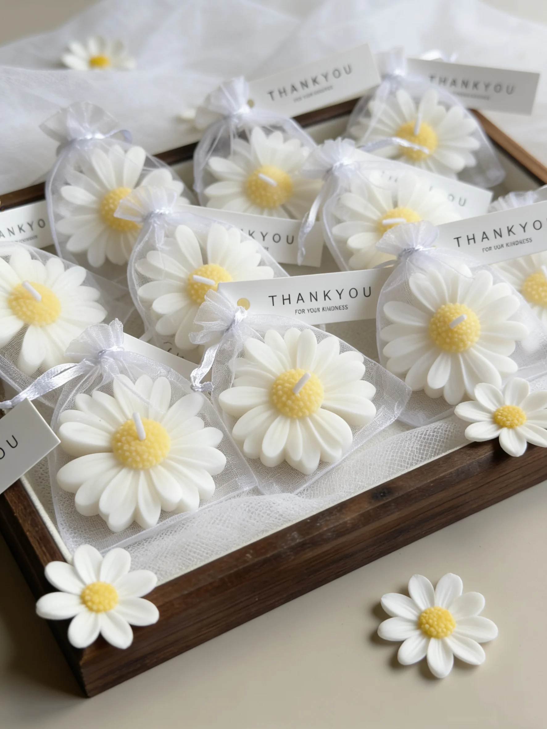 Home Fragrance Scented Candle - Набор свечей в форме маргариток (1