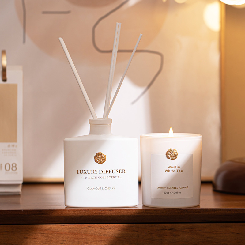 Home Fragrance Wax Melts - Набор: Аромадиффузор и Ароматическая Свеча, Диффузор