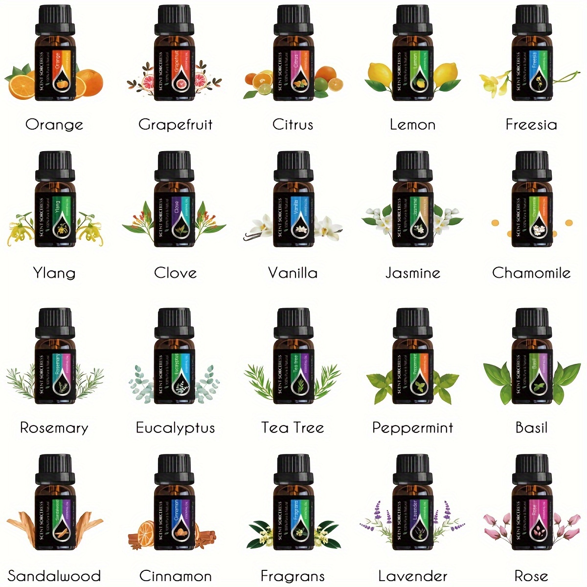 20 шт./компл. набор эфирных ма – обзор и цена Home Fragrance Oils